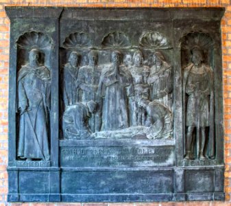 Relief of Ferenc Csaholi in the Szeged Pantheon
