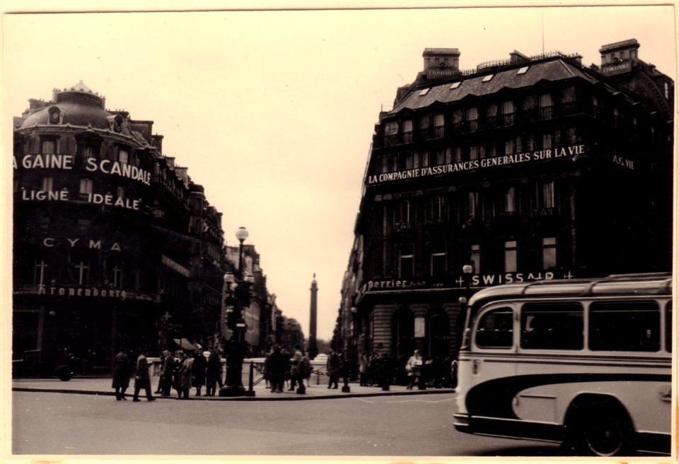 Rue de la Paix seen from l'Opera, Parijs 1959