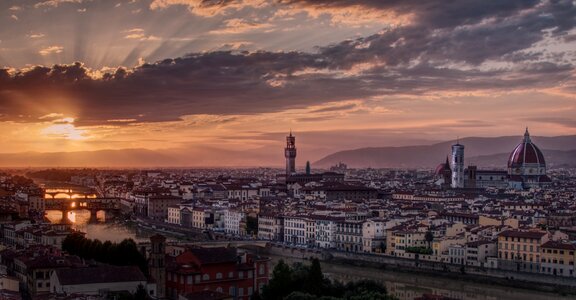 Italy florence sunset