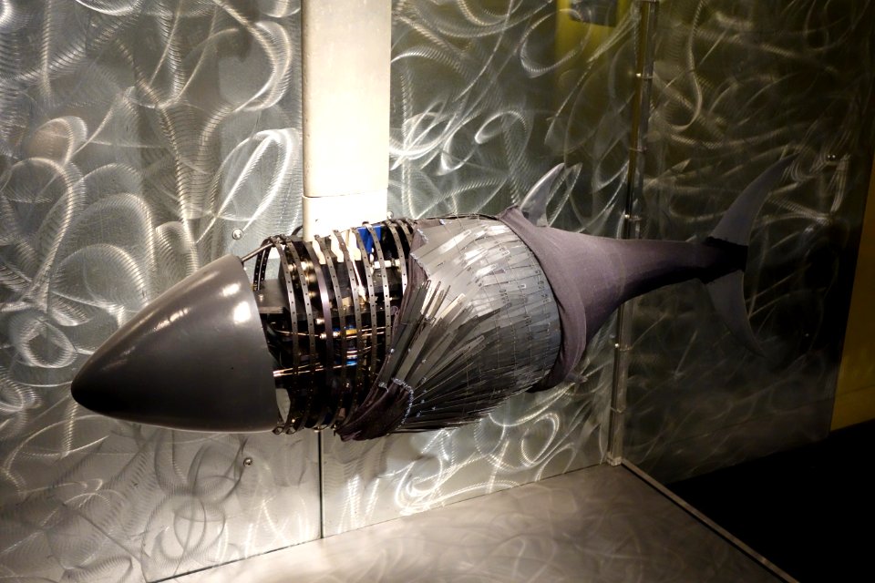 RoboTuna, 1994, view 2 - MIT Museum - DSC03730
