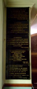 Middle Street Synagogue, Brighton (May 2013) - Memorial Plaques at Entrance