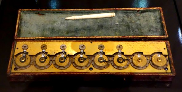 Mechanical calculator, Jakob Auch, Vayhingen, 1790 - Mathematisch-Physikalischer Salon, Dresden - DSC07942