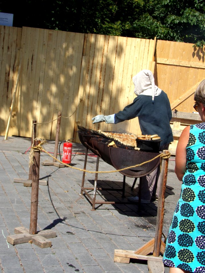 Medieval barbecue on Turku medieval festival