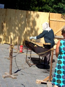 Medieval barbecue on Turku medieval festival photo