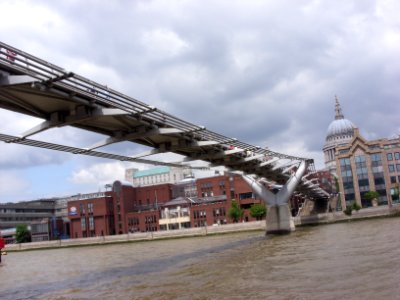 Millennium Bridge side photo