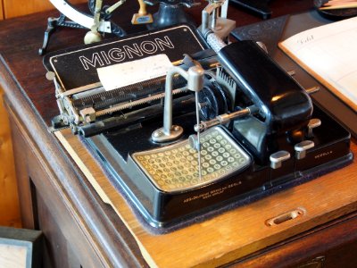 Mignon typemachine, Museum Autovision