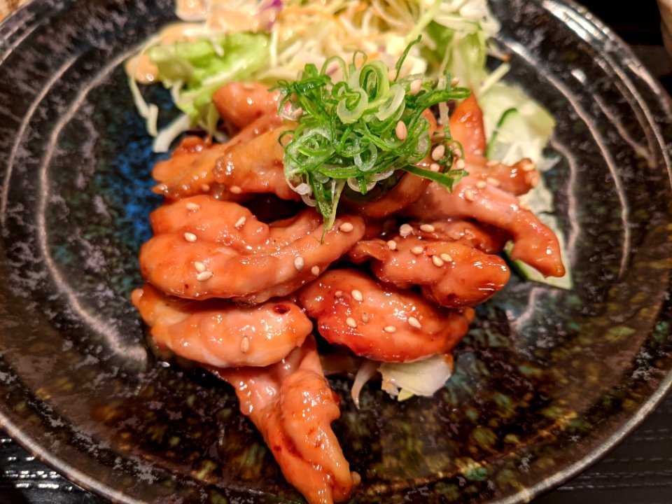 Miso chicken in Japanese restaurant