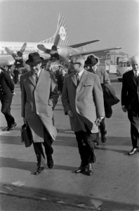 Missie van de Britse Exportraad voor Europa op Schiphol v.l.n.r. mr. F. Hugh , N, Bestanddeelnr 914-9478