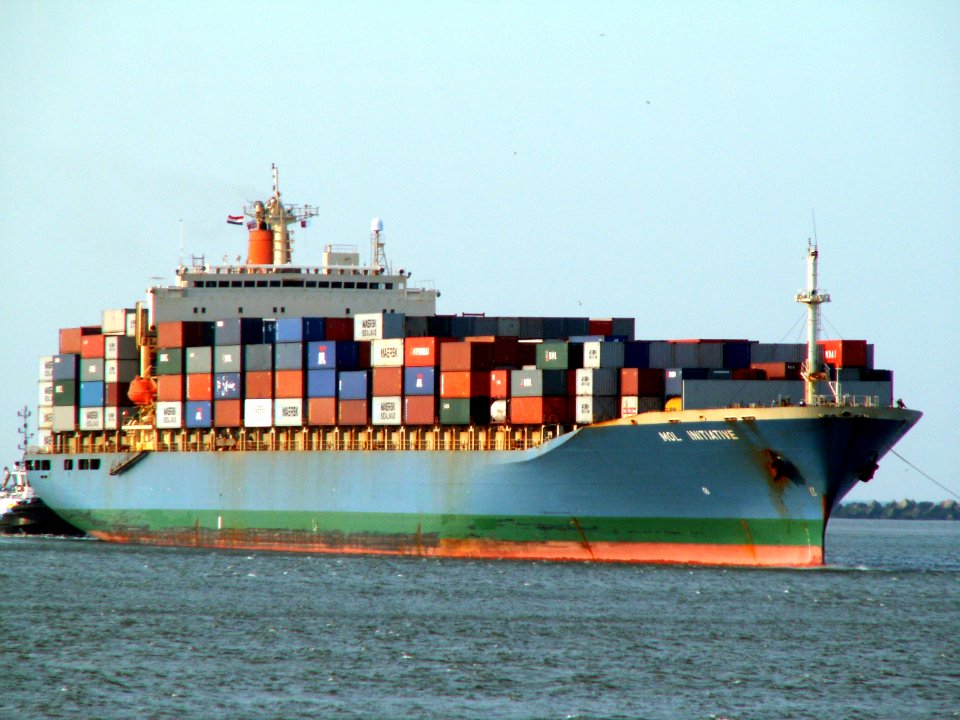 Mol Initiative p1 approaching Port of Rotterdam, Holland 24-Feb-2006
