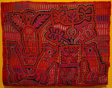 Mola (blouse panel), Cuna (Kuna) Indians, Honolulu Museum of Art, 3742.1