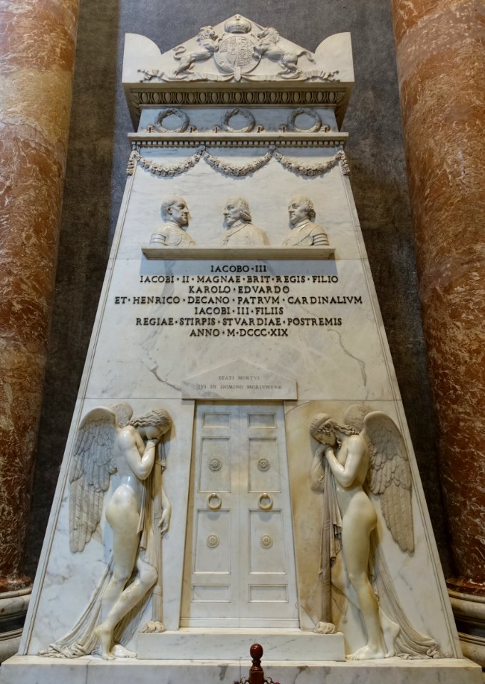 Monument to the Royal Stuarts by Antonio Canova - Saint Peter's Basilica - Vatican - DSC01269