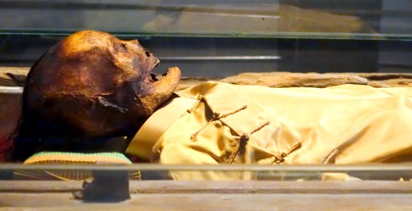 Mummy from Xóm Cải - Museum of Vietnamese History - Ho Chi Minh City - DSC05872