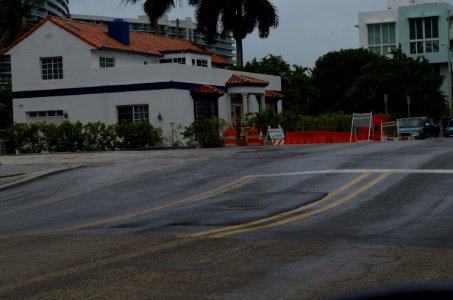 Miami Beach rising above road raising 2015 06