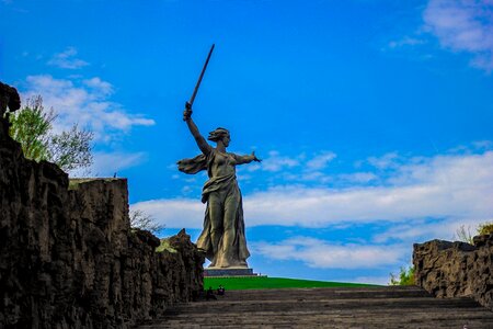 Monument mamayev kurgan russia