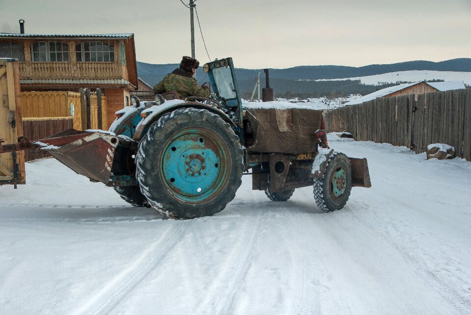 Irkutsk island of olkhon tractor