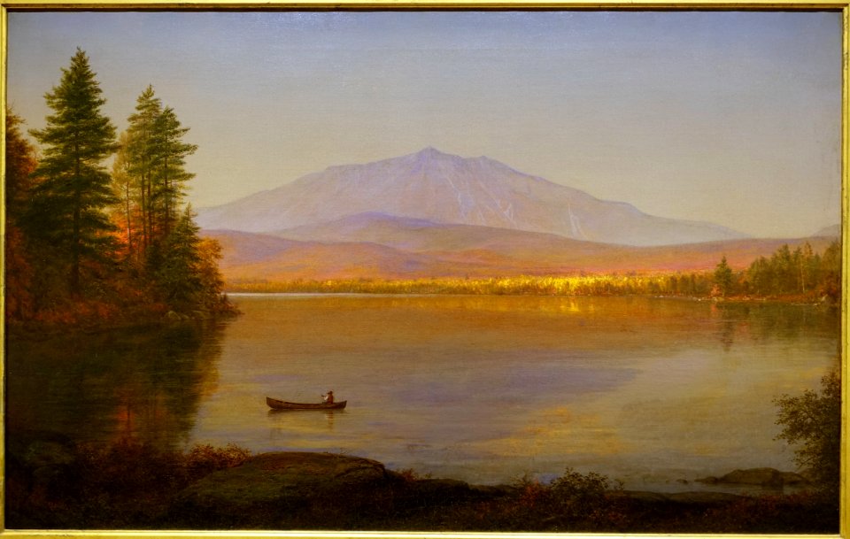 Mount Katahdin from Millinocket Camp, by Frederick Edwin Church, 1895, oil on canvas - Portland Museum of Art - Portland, Maine - DSC04212