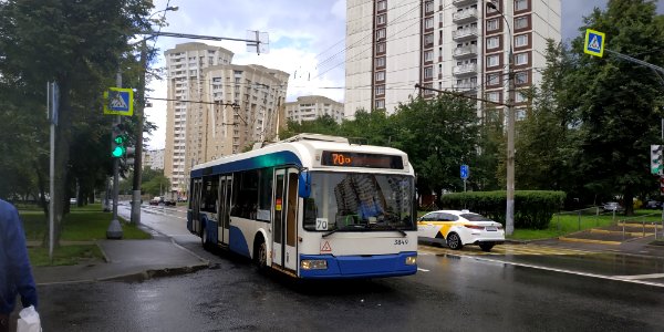 Moscow trolleybus 3849 2020-07 line 70 Tushino 2