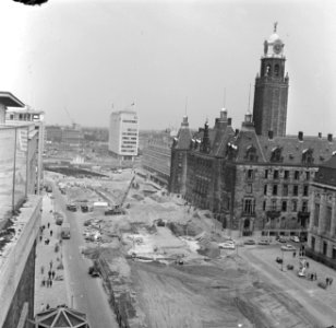 Metrowerken in Rotterdam, de Coolsingel, Bestanddeelnr 916-8147