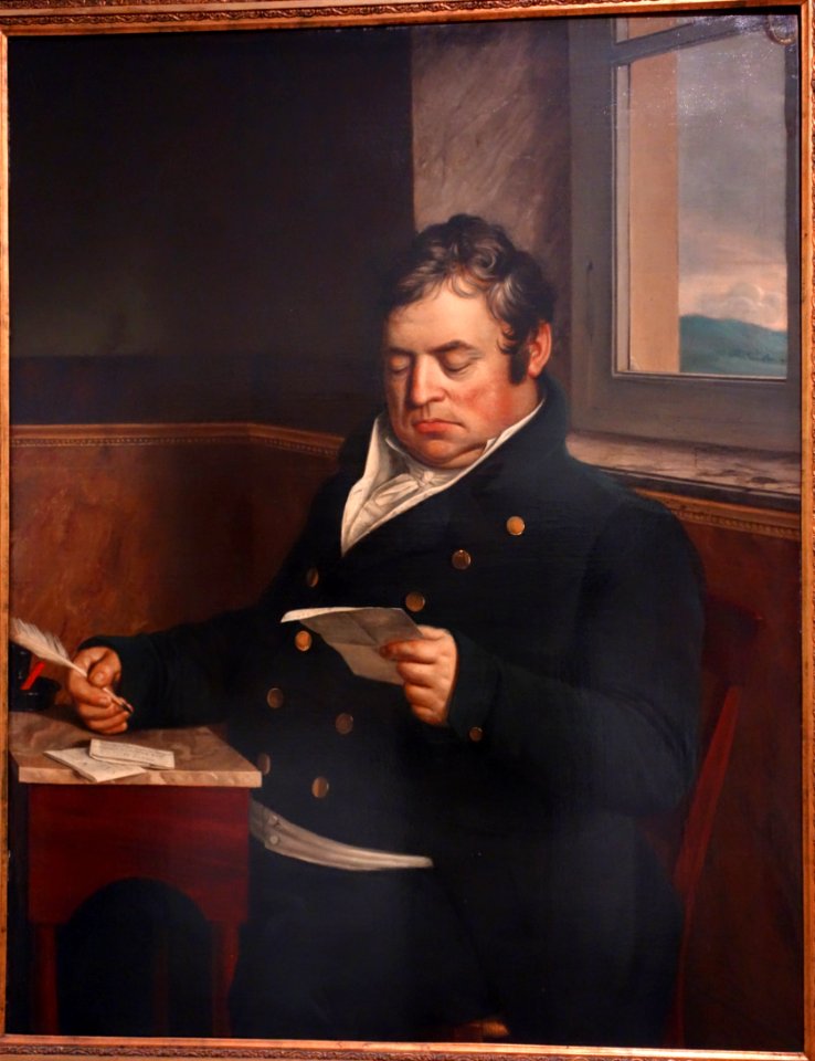 Michel Eugene Claes, burgemeester, by Jean-Baptiste Van der Hulst, c. 1818 - Museum M - Leuven, Belgium - DSC05296
