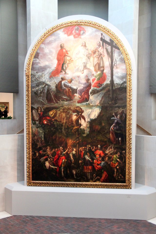 Moses and the Brazen Serpent and the Transfiguration of Jesus (Cristóbal de Villalpando) at the Met, Oct 2017