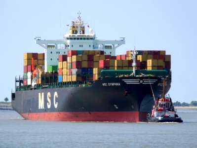 MSC Dymphna - IMO 9110391 into Zandvlietsluis, Port of Antwerp, Belgium, pic1
