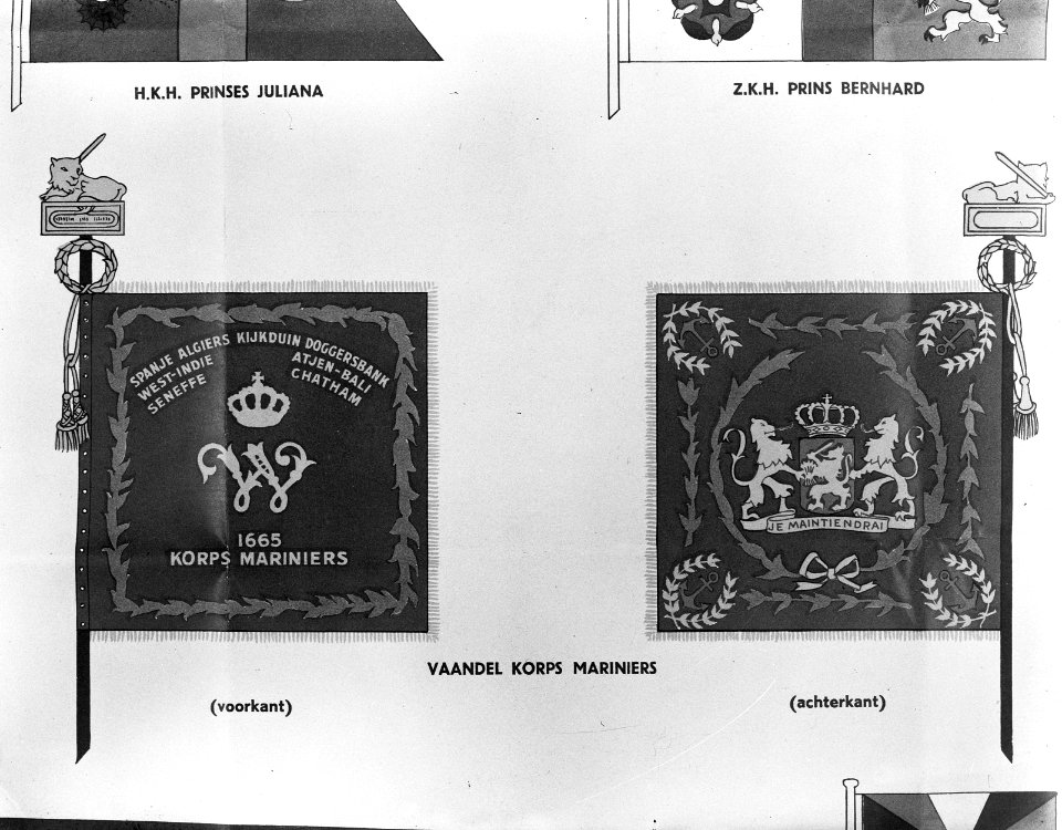 Marvo. Vaandel Korps Mariniers, Bestanddeelnr 934-6926
