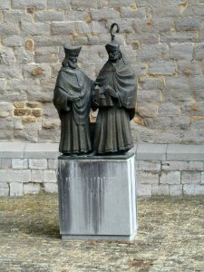 Maastricht-Beeld zuidwesthoek Sint Servaasbasiliek