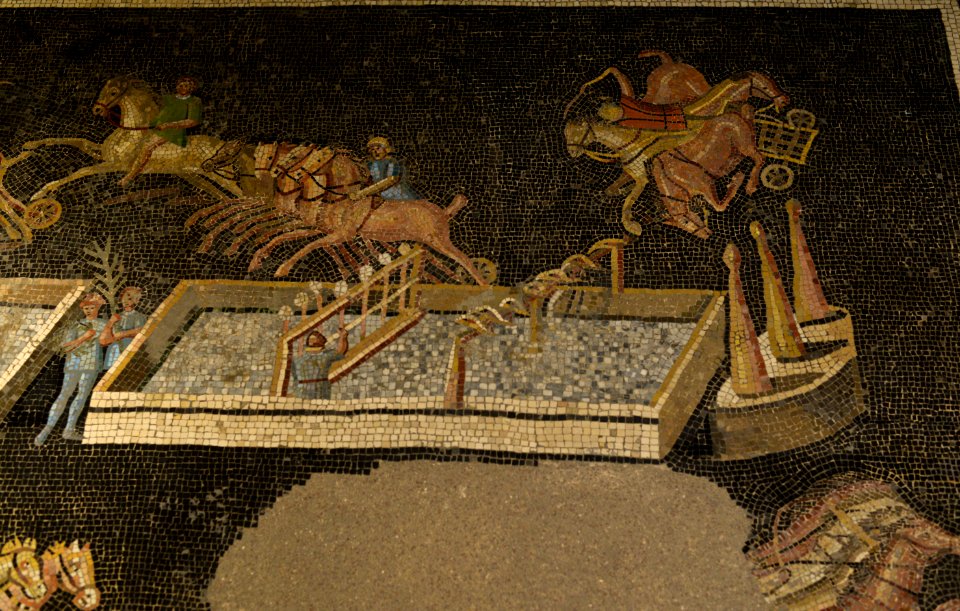 Mosaïque des Jeux du cirque - Musée gallo-romain de Fourvière 3