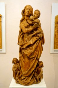 Mary on the Crescent Moon, by the circle of Tilman Riemenschneider, c. 1515, linden wood - Mainfränkisches Museum - Würzburg, Germany - DSC04772