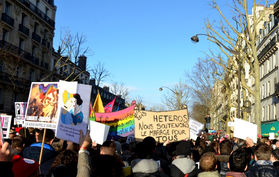 Marriage equality demonstration Paris 2013 01 27 24
