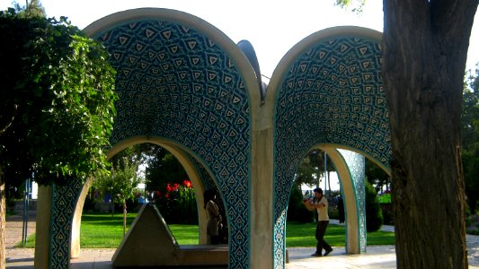 Mausoleum of Kamal al-Molk - Morning - south view - Nishapur 03