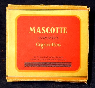 Mascotte virginia cigarettes backside