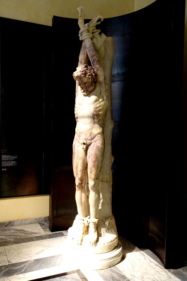 Marsyas, M.C. 1077, Roman, early Imperial era, copy of Greek original from the 2nd century BC, marble - Musei Capitolini - Rome, Italy - DSC05852