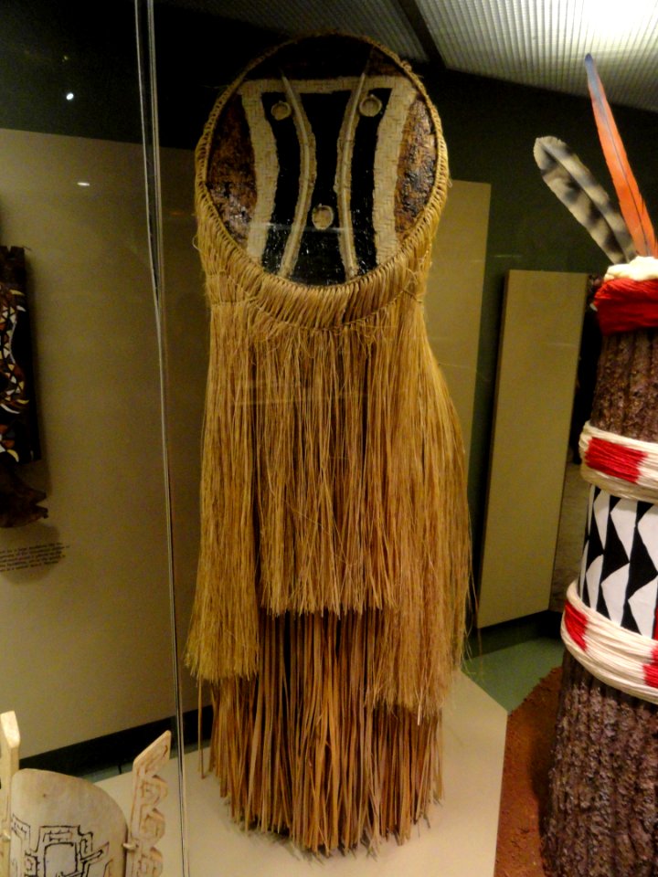 Mask-costume, Bakairi, palm leaves - AMNH - DSC06154 photo