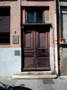 Lyon 4e - Rue de Crimée - Anciens ateliers de soierie Guichard, porte