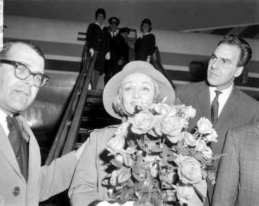 Marlène Dietrich in Nederland voor optreden in Grand Gala du Disque Marlène Die, Bestanddeelnr 915-6227