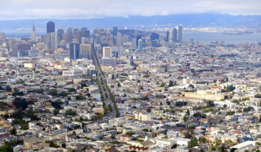 Market Street view from Twin Peaks - San Francisco, CA - DSC03933