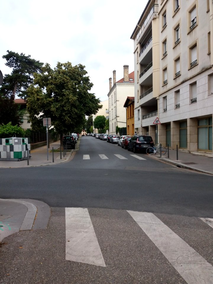 Lyon 4e - Rue Barodet, depuis la rue Denfert-Rochereau