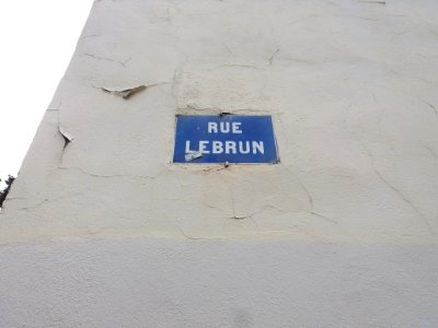 Lyon 4e - Rue Lebrun, plaque