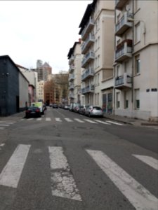 Lyon 3e - Rue Lavoisier, côté nord, au niveau de la rue des Rancy