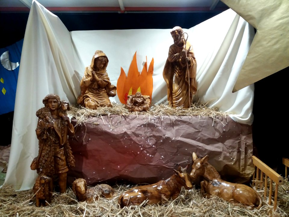 Lyon 4e - Église Saint-Denis-de-la-Croix-Rousse - Crèche 2019, scène