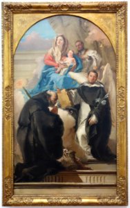 Madonna and Child with Three Saints, by Giovanni Domenico Tiepolo, c. 1759-1762, oil on canvas - National Museum of Western Art, Tokyo - DSC08185