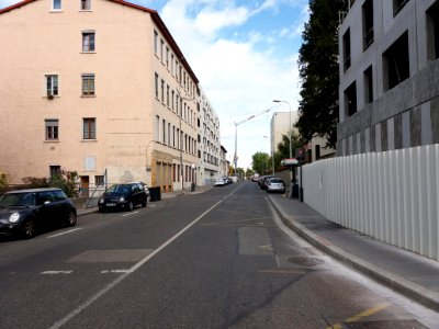 Lyon 4e - Rue de Cuire, vers le nord, depuis la rue Hénon