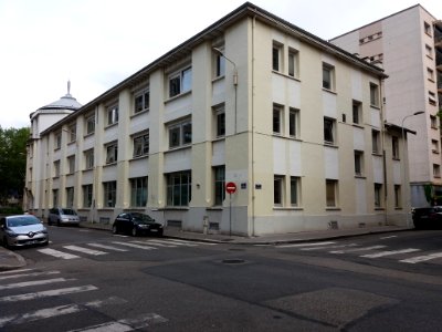 Lyon 6e - Rue Barrême, ancienne usine Mercier et Chaleyssin, à l'angle de la rue Félix Jacquier