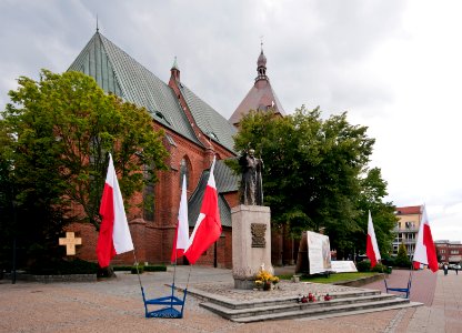 Memorial of papal visit to the Cathedral of Koszalin