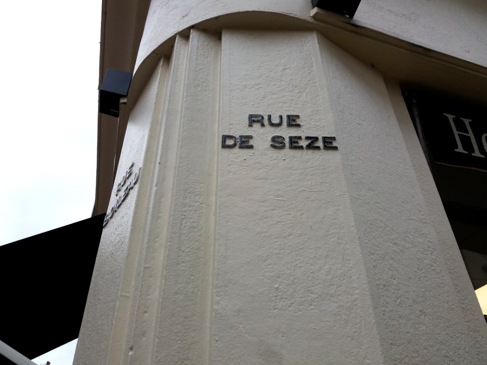 Lyon 6e - Rue de Sèze, plaque