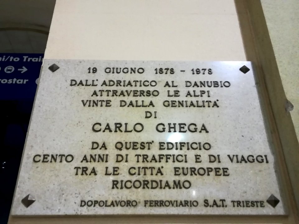 Memoriale Carl Ritter von Ghega - Interno della Stazione Centrale di Trieste
