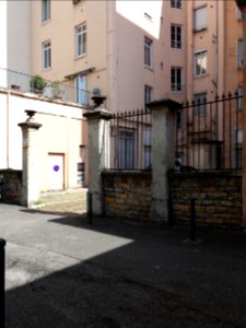 Lyon 6e - Rue Boileau, passage au numéro 82, entrée de la cour des 41-43 cours Franklin Roosevelt