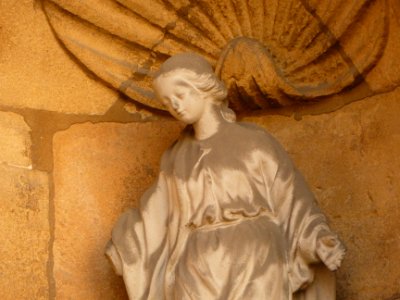 Lyon 5e - Montée Saint Barthélémy - Maison Henri IV - Vierge - Détail