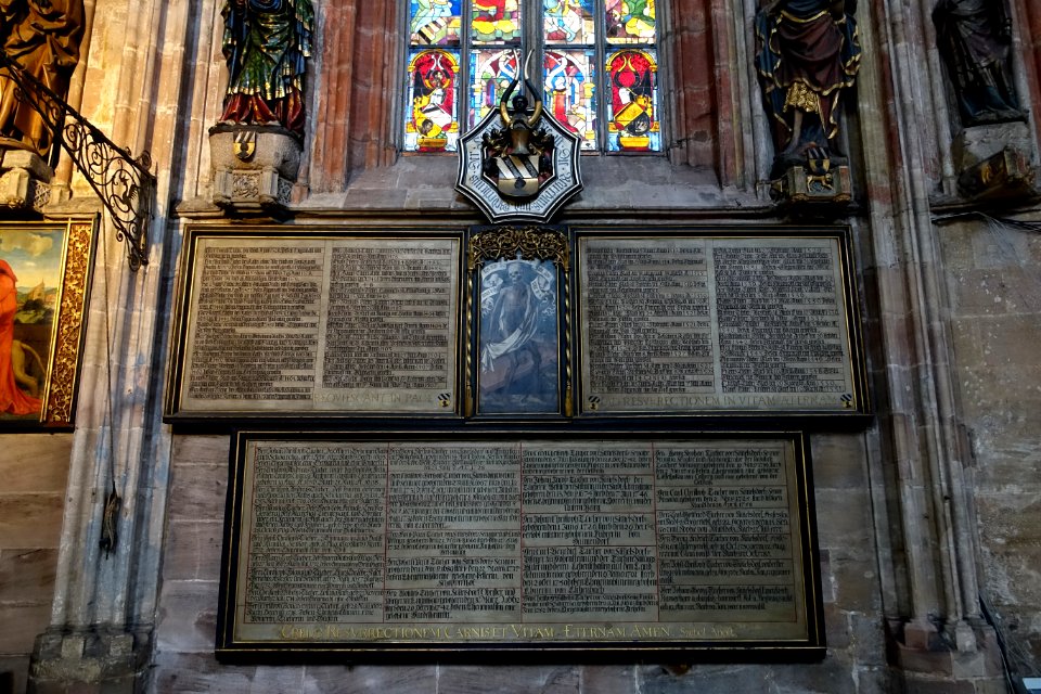 Memorial - St. Sebald church - Nuremberg, Germany - DSC01952